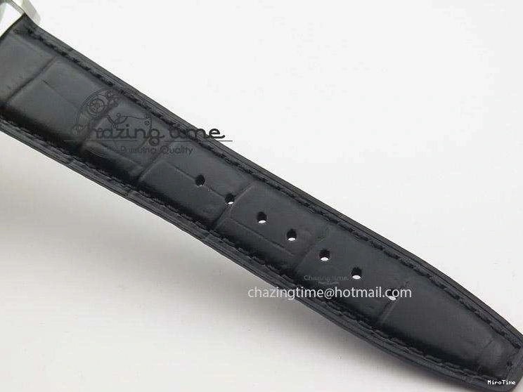 MIROTIME 0425 Portuguese IW545407 Black Dial ZF 1:1 Best Edition On Dark Blue Leather Strap DailyWear 7337